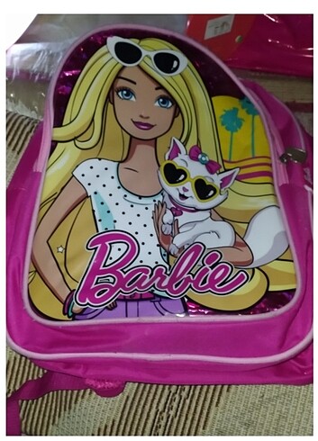Barbie li çocuk okul çantası 
