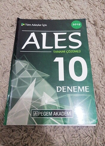 ALES TAMAMI ÇÖZÜMLÜ 10 DENEME 2019
