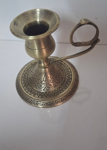 Diger Parlak Altın Renkli Mumluk
