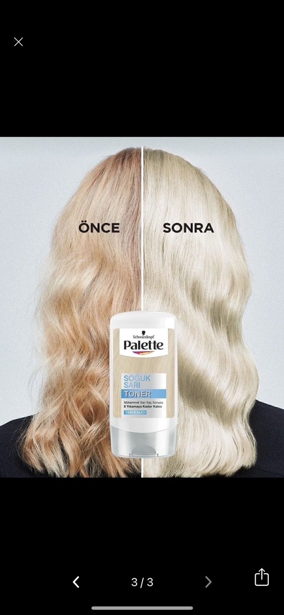 Palette Soğuk Sarı Yarı Kalıcı Toner - Görsel 3