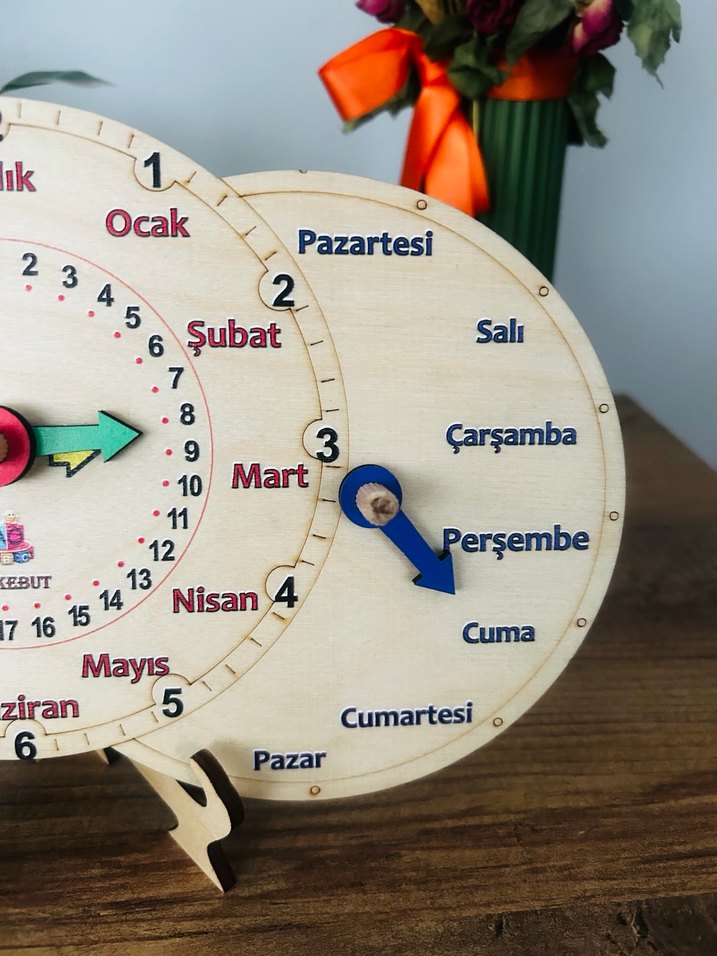 Montesori Eğitici masa takvimi - Görsel 5