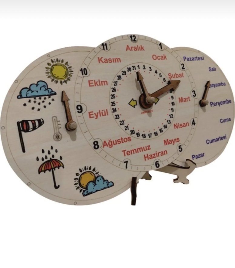 Montesori Eğitici masa takvimi - Görsel 2