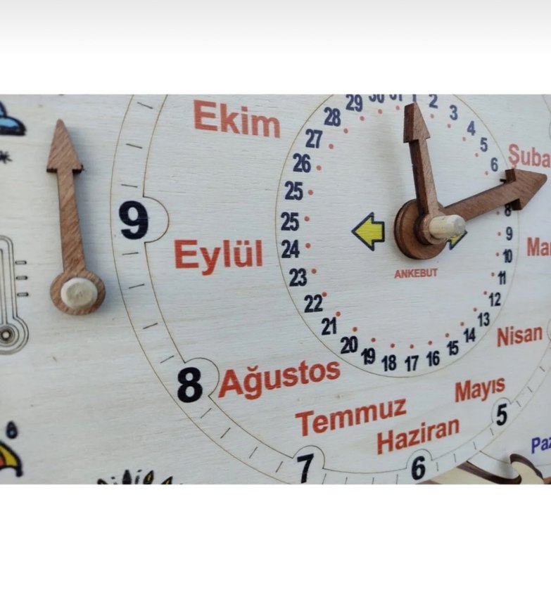 Montesori Eğitici masa takvimi - Görsel 3