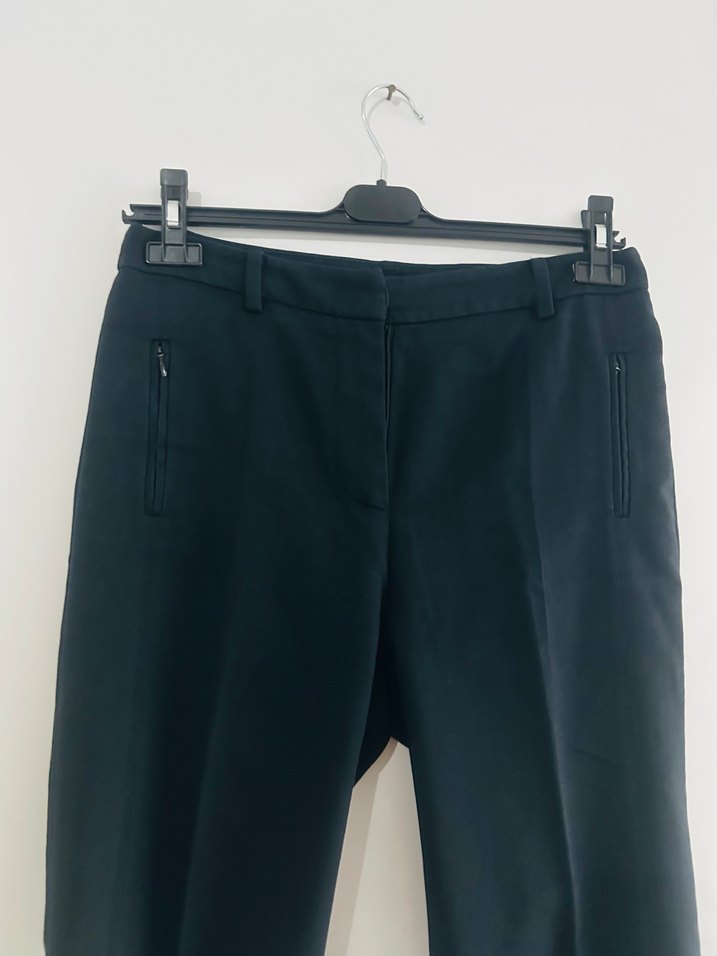 Lacivert Dar paça Kumaş Pantolon - Görsel 3