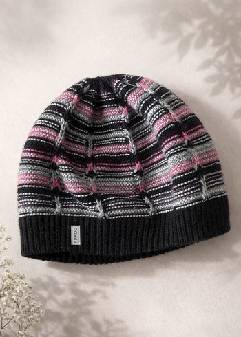 Renkli Örgü Yün Bere - Görsel 3