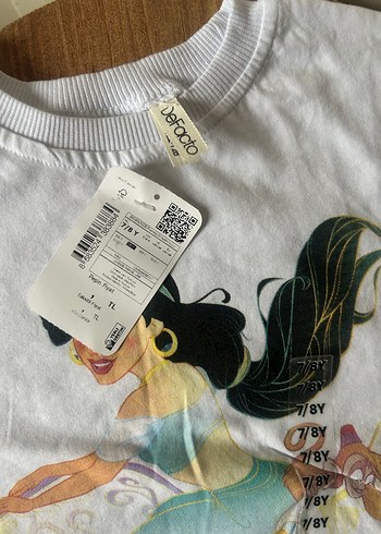 Disney Prenses Baskılı Kız Tişörtü, Kısa Kollu - Görsel 5