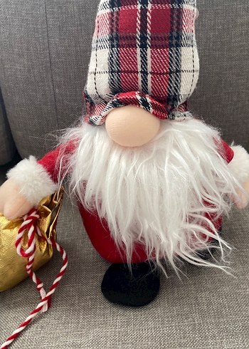 Kırmızı Ekose Şapkalı Yılbaşı Biblosu - Görsel 3