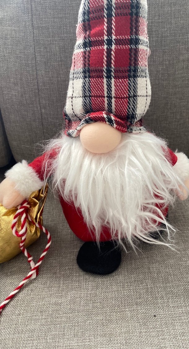 Kırmızı Ekose Şapkalı Yılbaşı Biblosu - Görsel 3