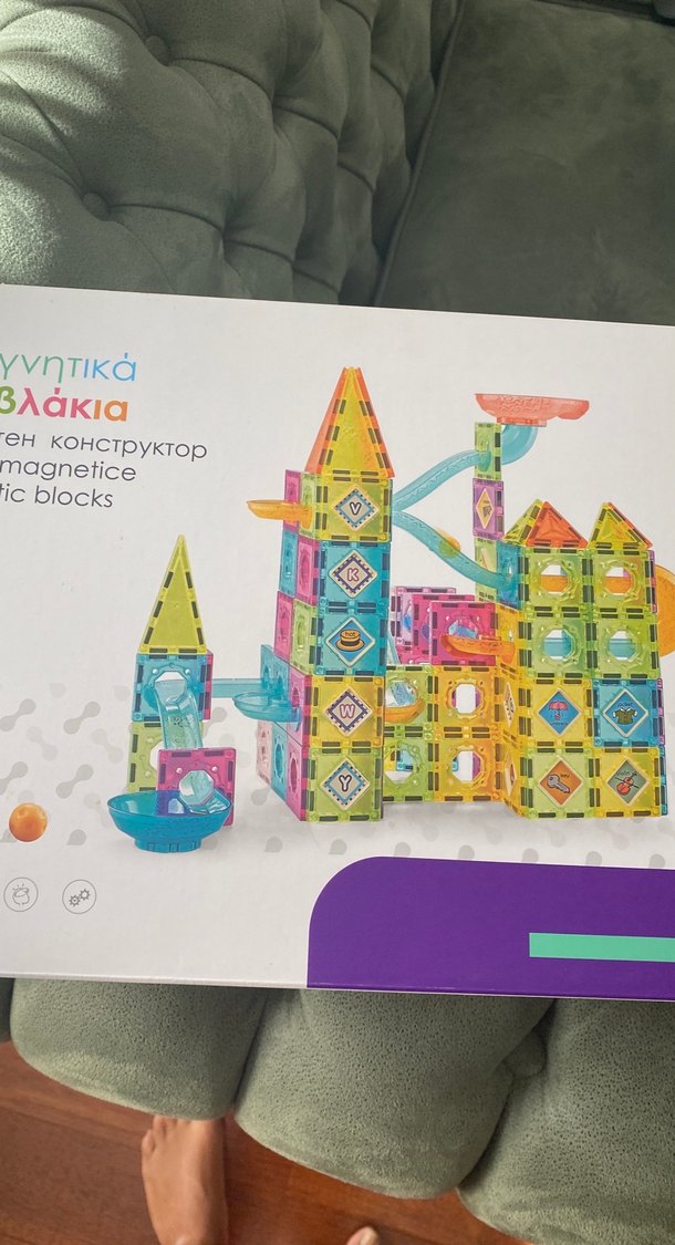 Pastel Renkli Manyetik Bloklar Eğitici Oyuncak - Görsel 2