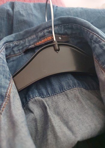 Mavi Düğmeli Denim Kadın Gömlek - Görsel 6