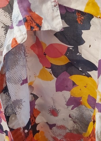 lcw Çiçek Desenli Rahat Kadın Gömlek - Görsel 6