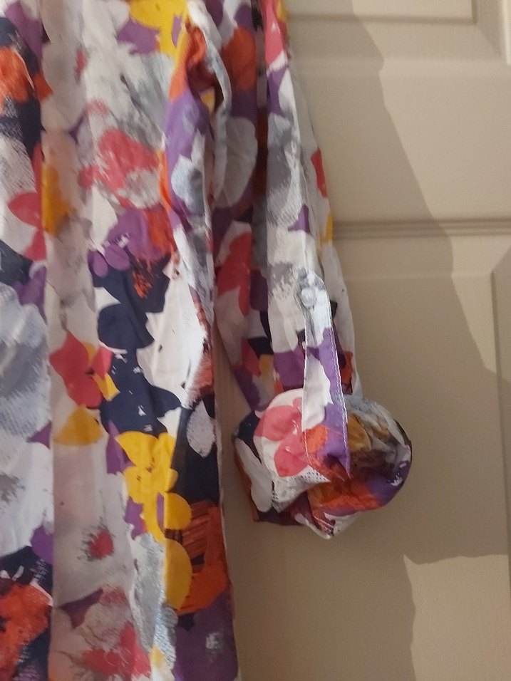 lcw Çiçek Desenli Rahat Kadın Gömlek - Görsel 5