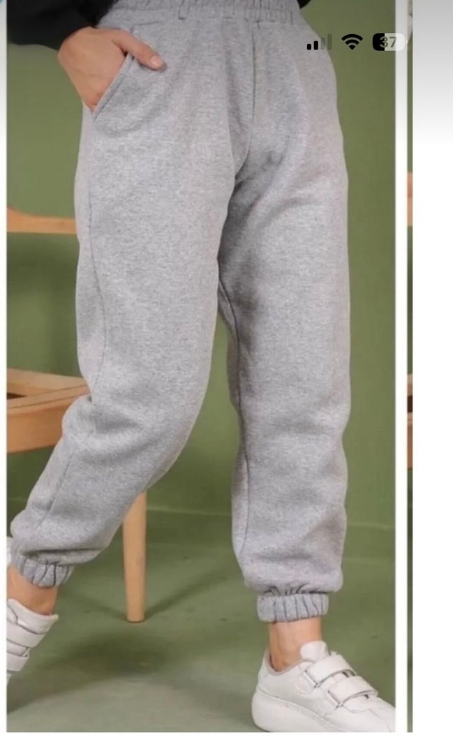 Gri Kadın Rahat Kesim Eşofman Altı - Görsel 2