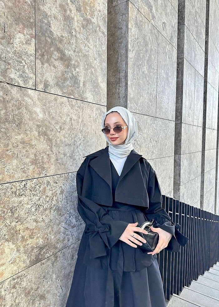 Kısa trençkot - Görsel 2