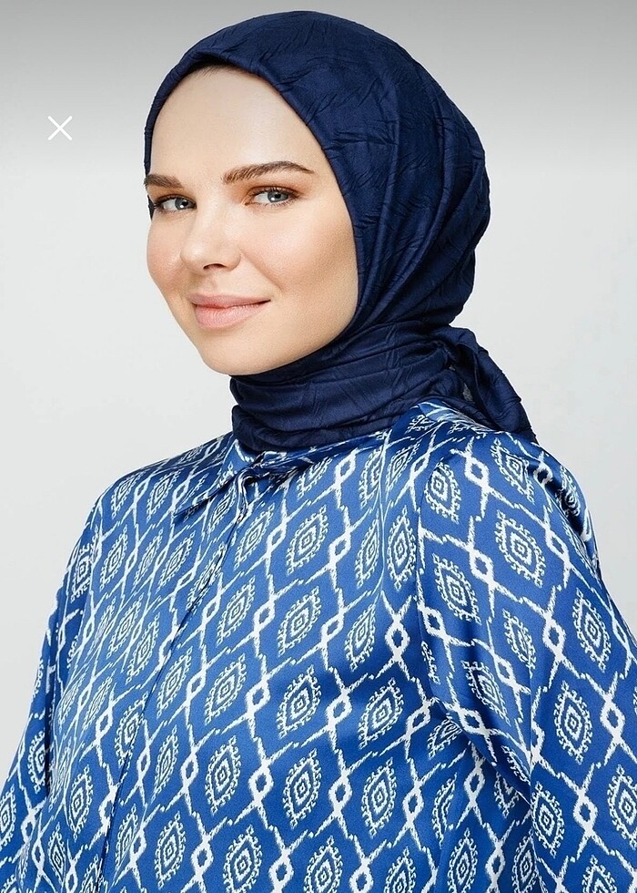 Bambu eşarp lacivert - Görsel 2