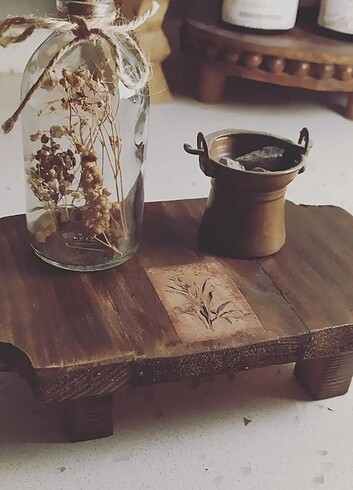 Beden Renk El yapımı ahşap mini stalnt