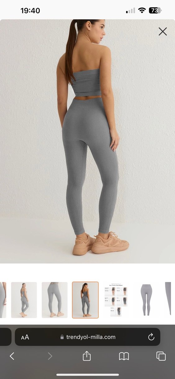 gri fitilli tayt - Görsel 4