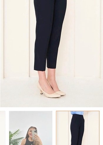 Kadın Siyah Havuç Pantolon - Görsel 3