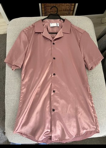 saten kısa kollu gömlek - Görsel 3