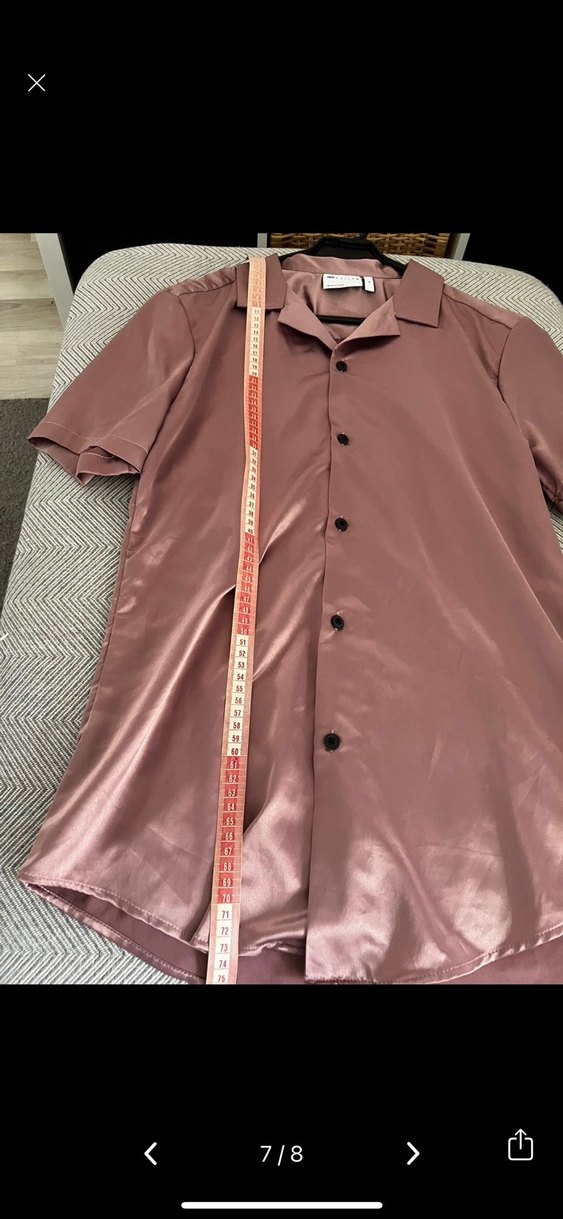 saten kısa kollu gömlek - Görsel 5