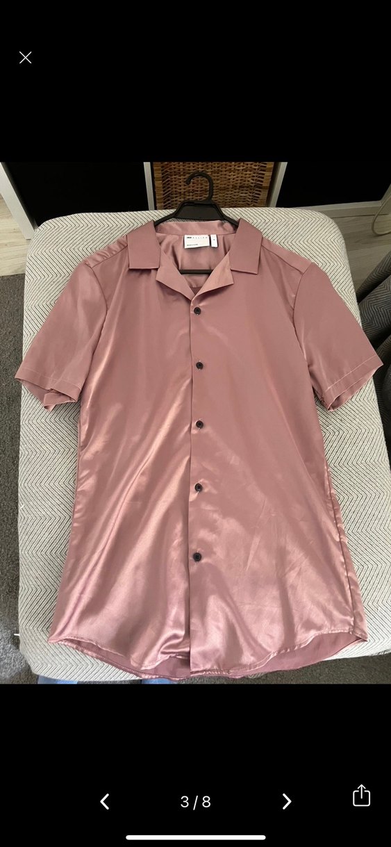 saten kısa kollu gömlek - Görsel 3