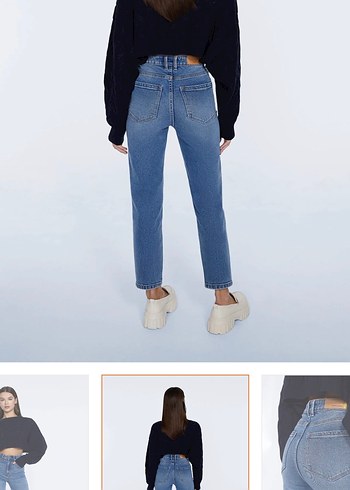 stradivarius mom jean - Görsel 3