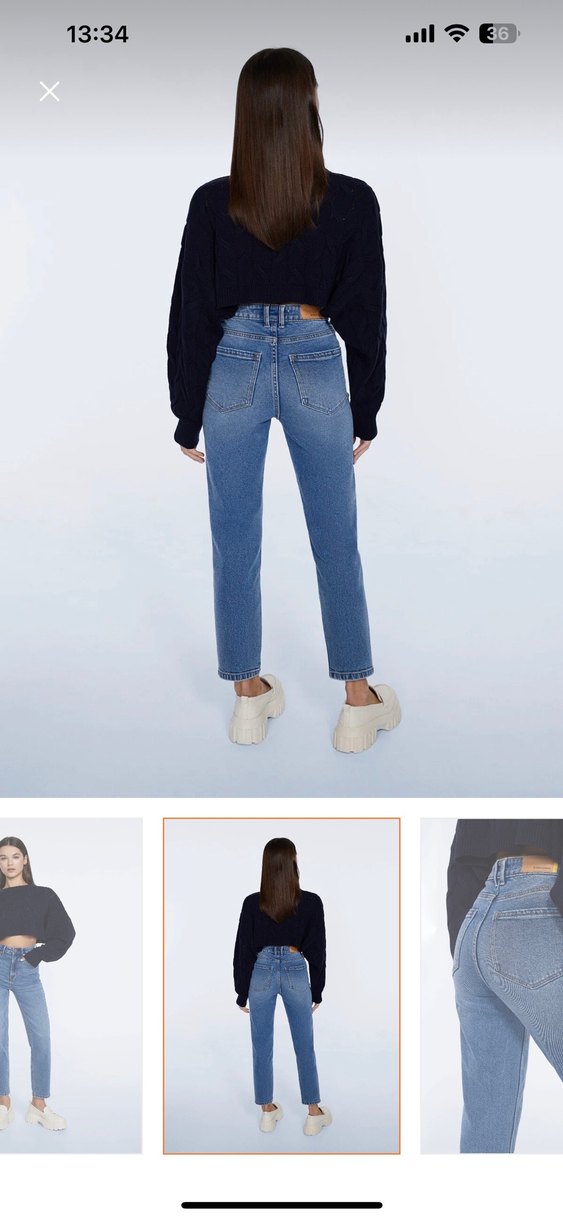 stradivarius mom jean - Görsel 3