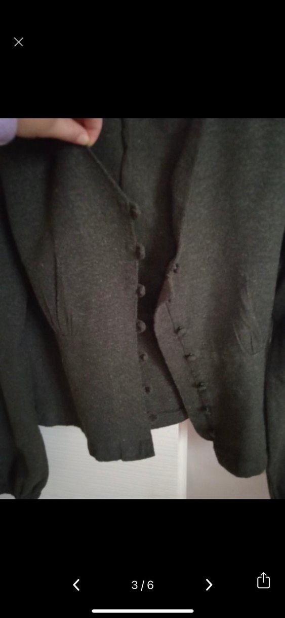 önü düğmeli bluz - Görsel 3