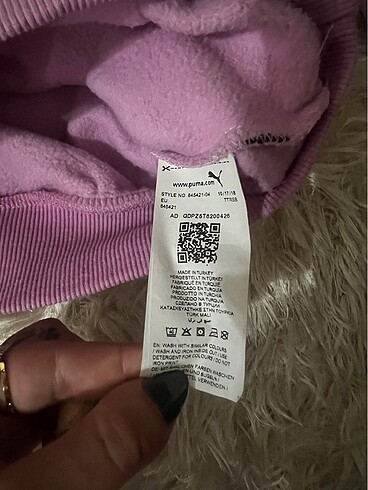 m Beden pembe Renk orijinal puma sweatshirt kapüşonlu