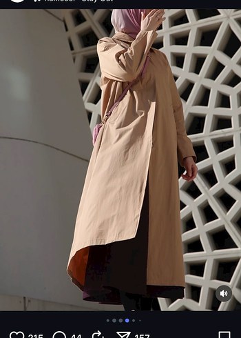 Uzun Camel Trençkot, Gevşek Kesim, Yüksek Yaka - Görsel 2