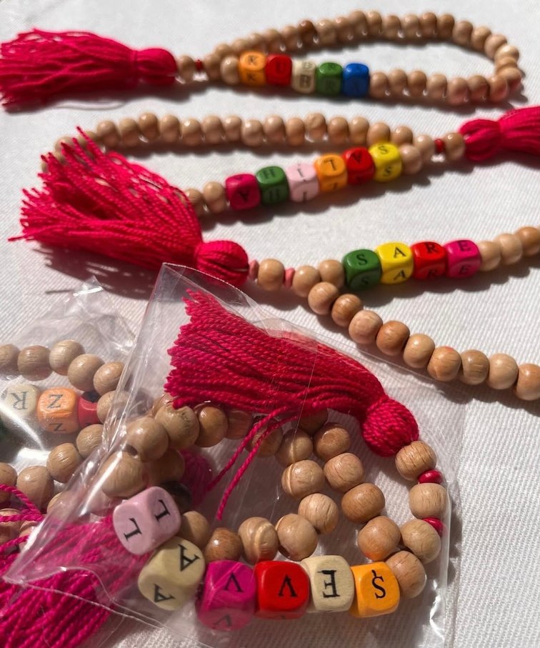 Renkli Püsküllü çocuk tesbih - Görsel 2