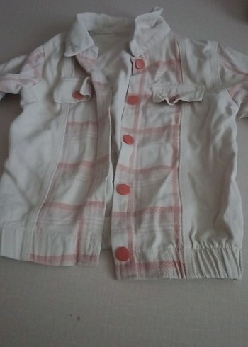 Kız Çocuk Beyaz Keten Uzun Kollu Gömlek - Görsel 2