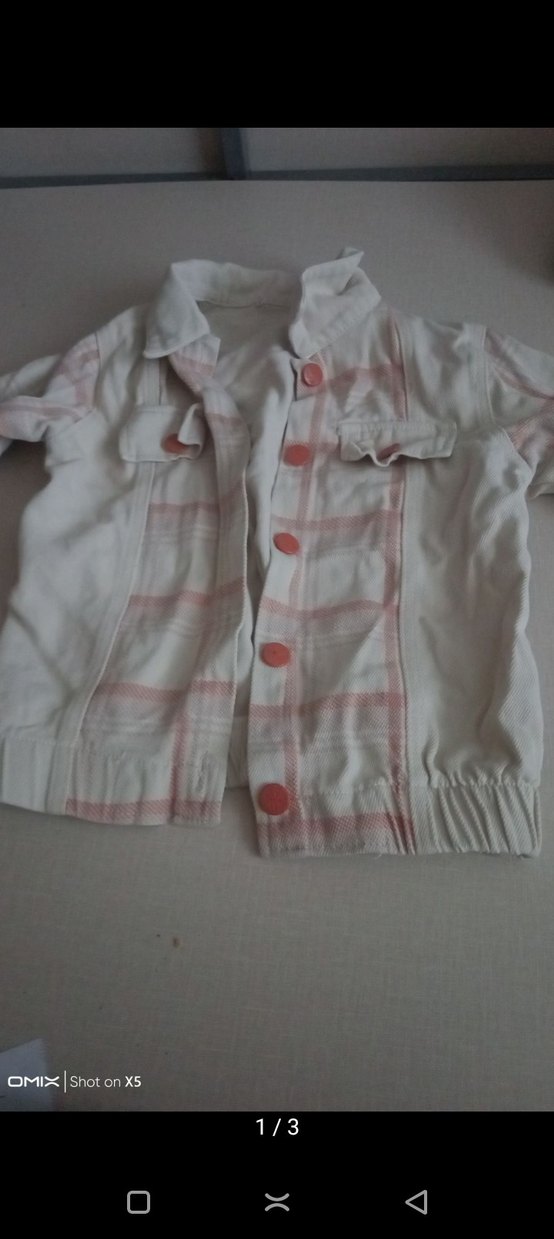 Kız Çocuk Beyaz Keten Uzun Kollu Gömlek - Görsel 2