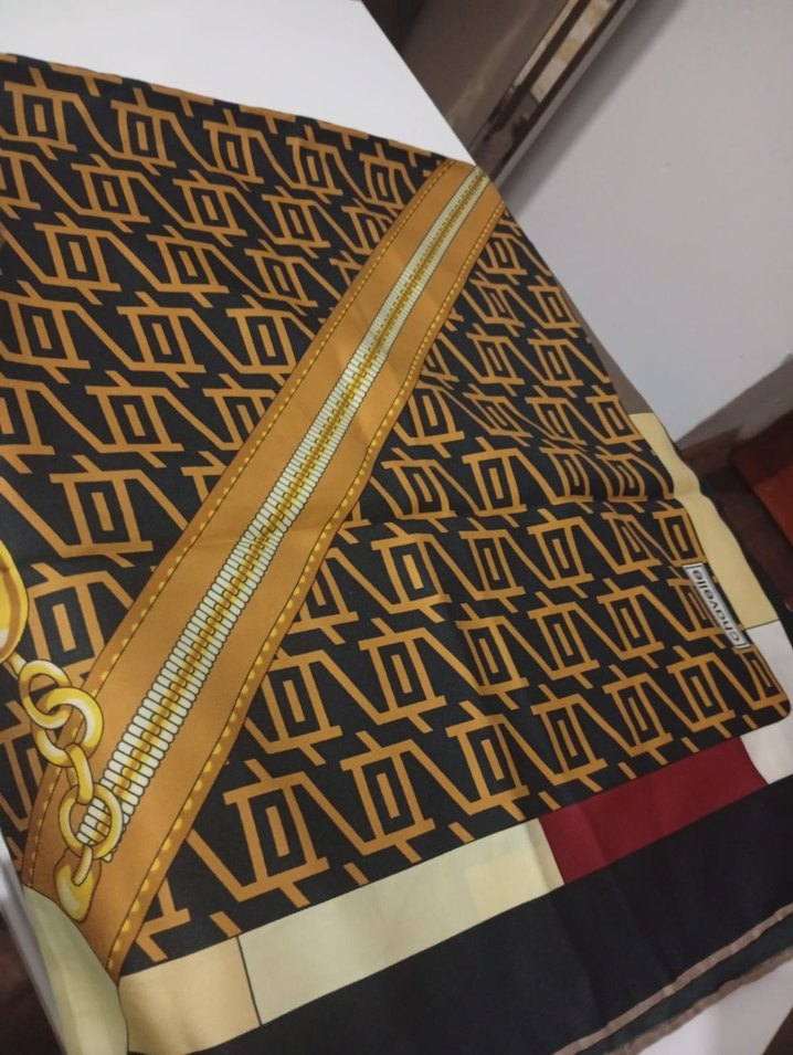 Fermuarlı Kahverengi Bohem Kadın Fular - Görsel 2