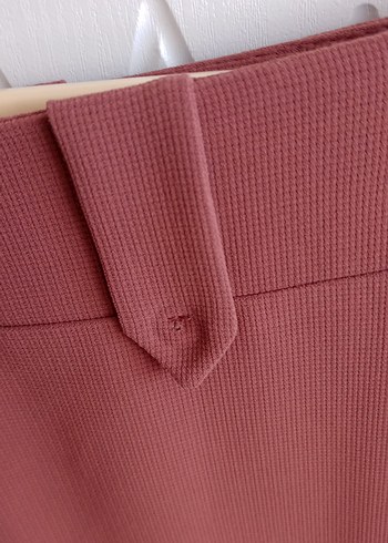 Düğmeli Uzun Kadın Etek -gul kurusu - Görsel 2