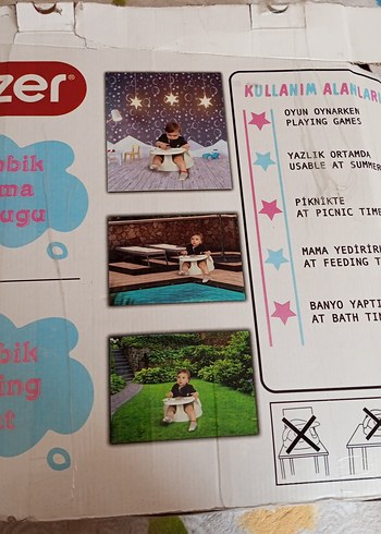 Beden Ozer Bebek Beslenme Koltuğu Mavi
