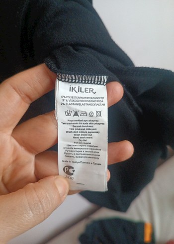 l Beden siyah Renk Siyah penye Hamile Tunik