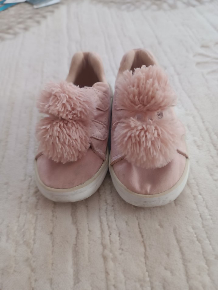 Kız Çocuk Pembe Fırfırlı Spor Ayakkabı - Görsel 2