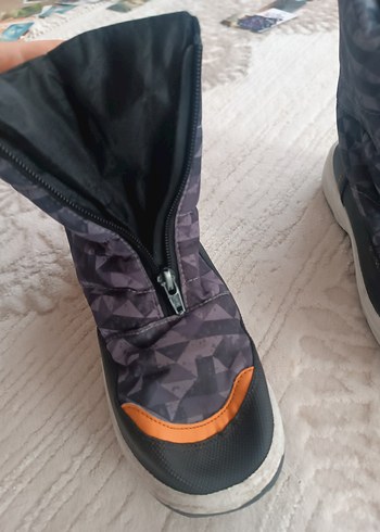 Gri Kamuflaj Erkek Çocuk Botu Velcro - Görsel 3