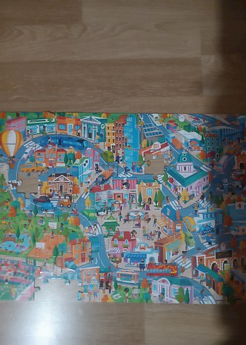 Headu Easy English Şehir Temalı Çocuk Yapbozu - Görsel 4