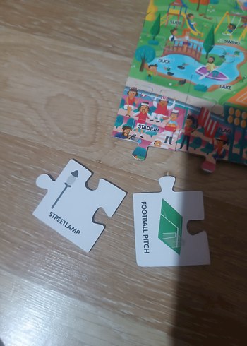 Headu Easy English Şehir Temalı Çocuk Yapbozu - Görsel 2