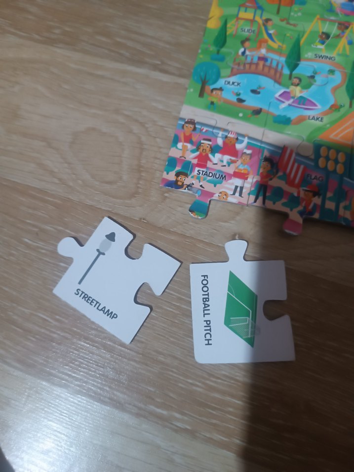 Headu Easy English Şehir Temalı Çocuk Yapbozu - Görsel 2