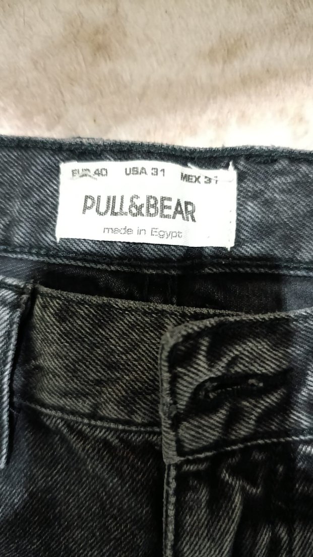 Gri Kadın Bol Kesim Midi Kot Pantolon - Görsel 2