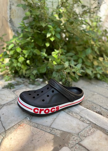 Crocs Siyah Renkli Terlik Velcro