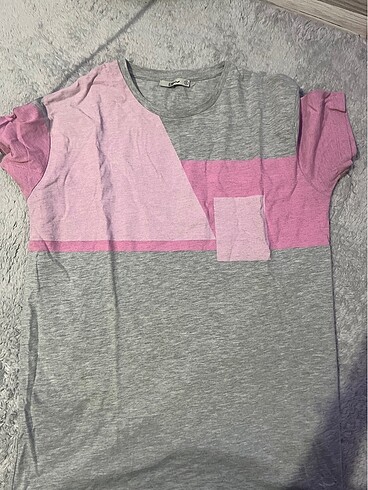 LTB pembe gri tişört