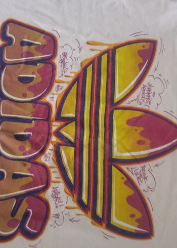 s Beden pembe Adidas Baskılı Kız T-shirt