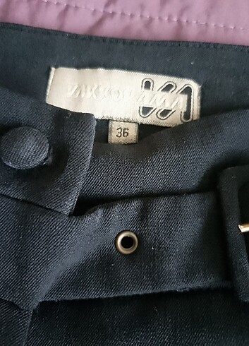 36 Beden siyah Renk Vakkoroma pantalon