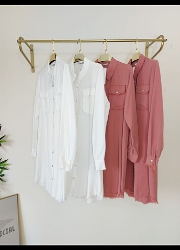 Tencel Kot Yazlık Tunik Gömlek