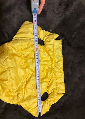 Sarı Parlak Sokak Stili Köpek Montu - Görsel 5