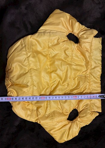 Sarı Parlak Sokak Stili Köpek Montu - Görsel 4